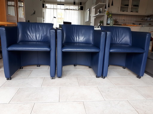 3x Leolux Saga armchair