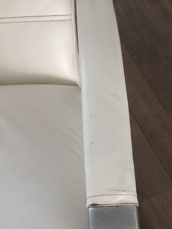 Image 1 of Montel relax armchair in white leather