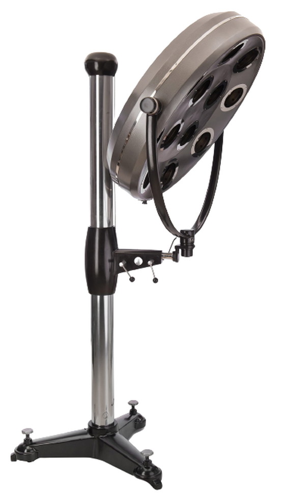 Image 1 of Industrial Re-designs Operating floor lamp on a heavy tripod