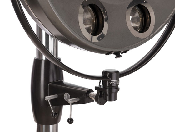 Image 1 of Industrial Re-designs Operating floor lamp on a heavy tripod