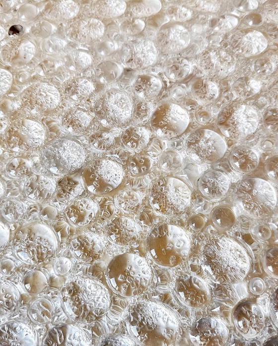 Image 1 of Plafonnier vintage en verre glacé