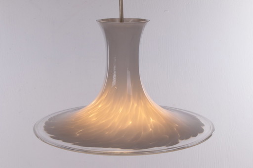 Holmegaard/Royal Copenhagen "Mandarin" pendant lamp by Michael Bang, 1980s