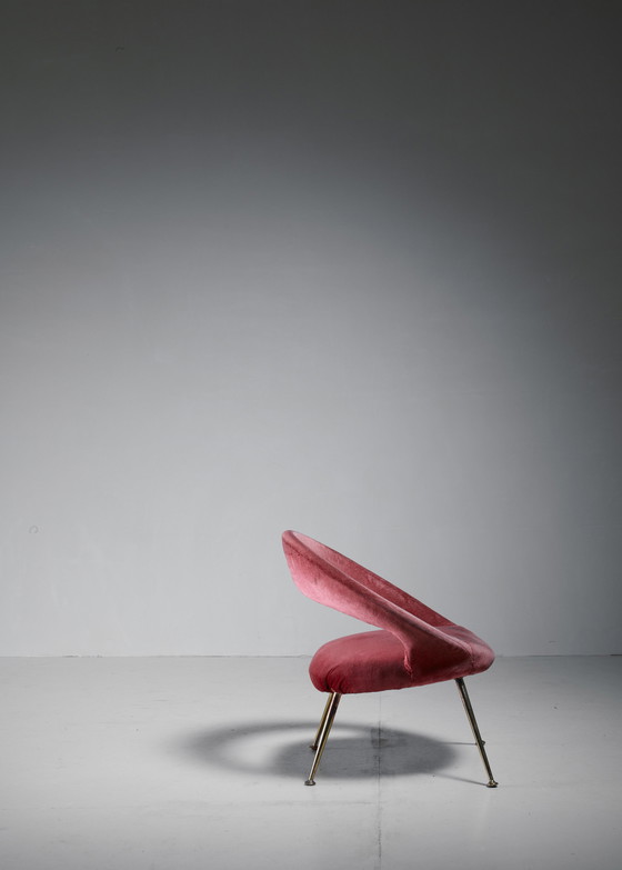 Image 1 of Vintage Italian velvet chair