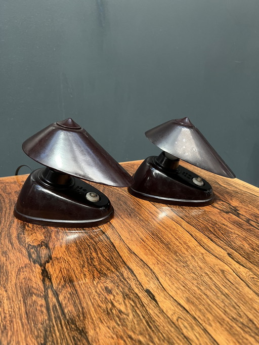 Art Deco reading lights/ desk lamps.