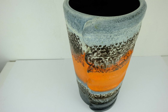 Image 1 of huge mid century ceramic vase duemler & breiden model 24/50 decor polar 