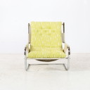 1970s tubular frame armchair