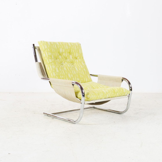 Image 1 of 1970s tubular frame armchair