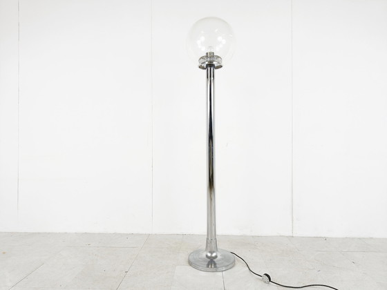 Image 1 of Lampada da terra vintage in vetro italiano, anni '70 