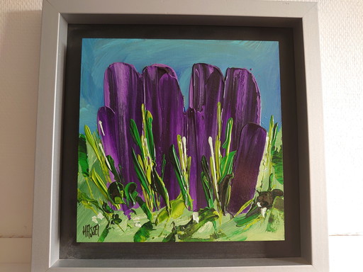 Ad van Hassel - Purple tulips