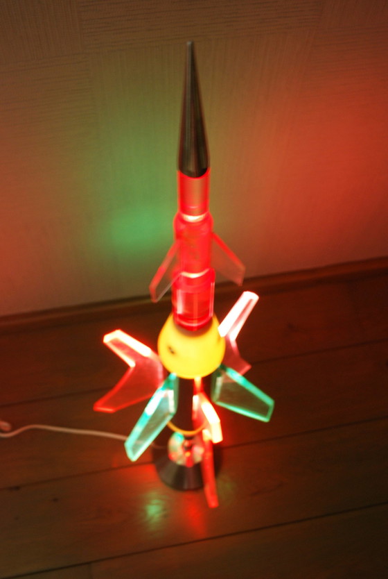 Image 1 of Space age rocket lamp