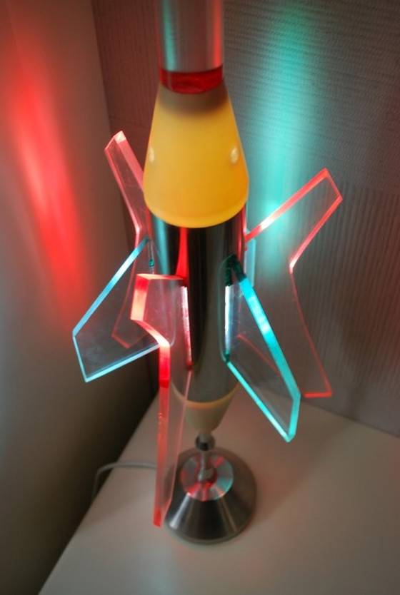 Image 1 of Space age rocket lamp