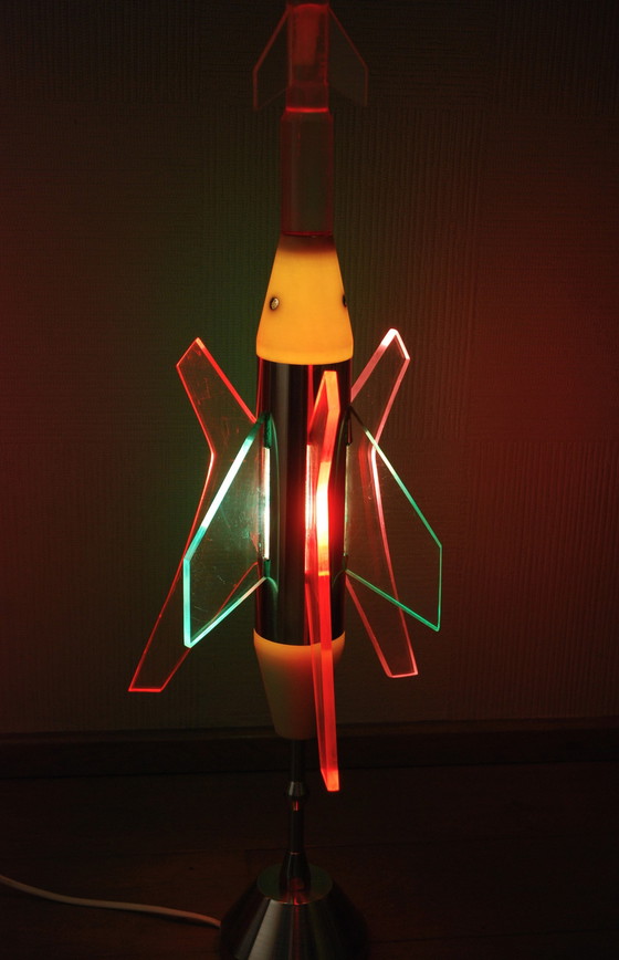 Image 1 of Space age rocket lamp