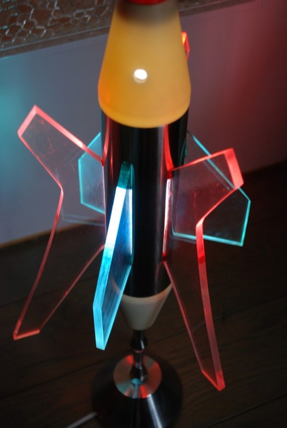 Image 1 of Space age rocket lamp