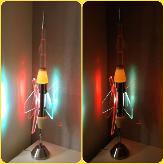 Image 1 of Space age rocket lamp