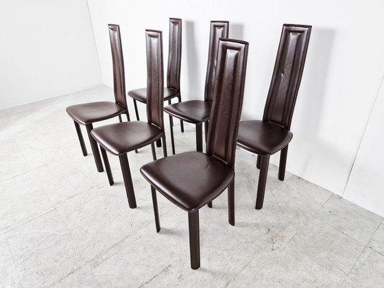 Image 1 of 6x vintage Italian dining chairs