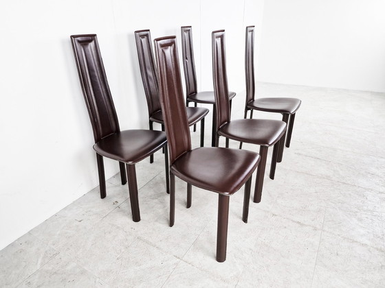 Image 1 of 6x vintage Italian dining chairs