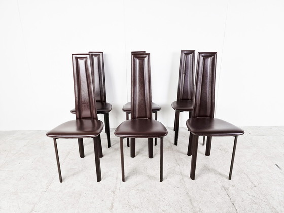 Image 1 of 6x vintage Italian dining chairs