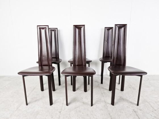 Image 1 of 6x vintage Italian dining chairs