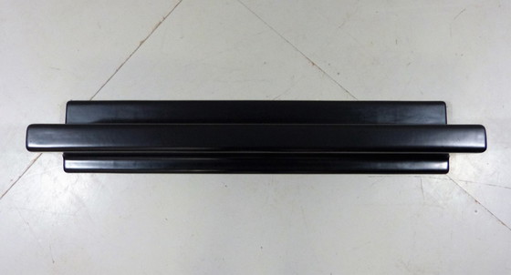 Image 1 of Black fiberglass wall shelves, 1960's