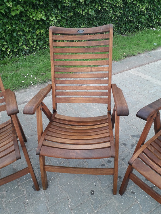 Image 1 of 3 Hartman Prestige teak booth chairs, folding