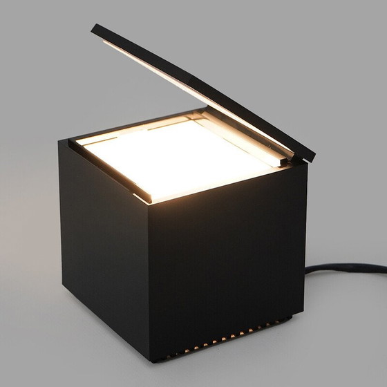 Image 1 of Vintage black “Cubo luce” lamp by Studio Opi for Cini and Nils, 1970s