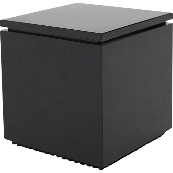 Image 1 of Vintage black “Cubo luce” lamp by Studio Opi for Cini and Nils, 1970s