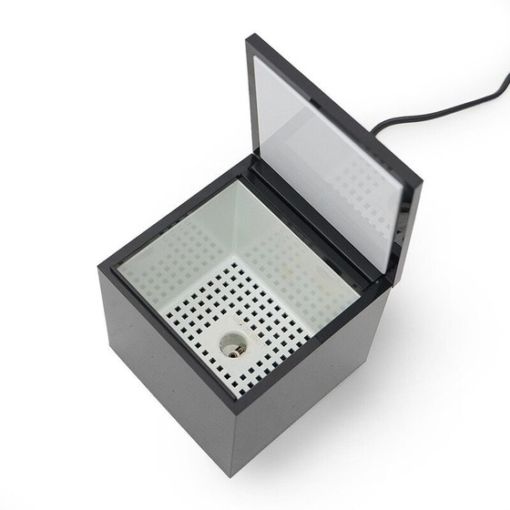 Image 1 of Vintage black “Cubo luce” lamp by Studio Opi for Cini and Nils, 1970s