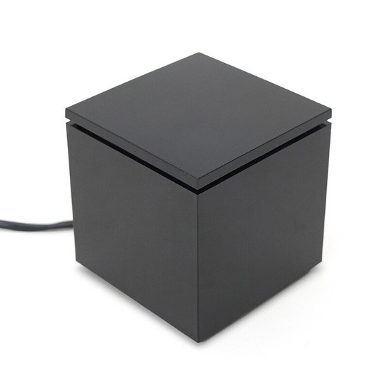 Image 1 of Vintage black “Cubo luce” lamp by Studio Opi for Cini and Nils, 1970s