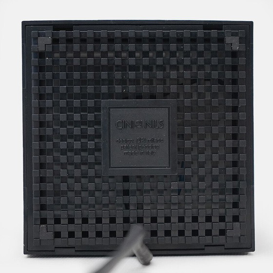 Image 1 of Vintage black “Cubo luce” lamp by Studio Opi for Cini and Nils, 1970s