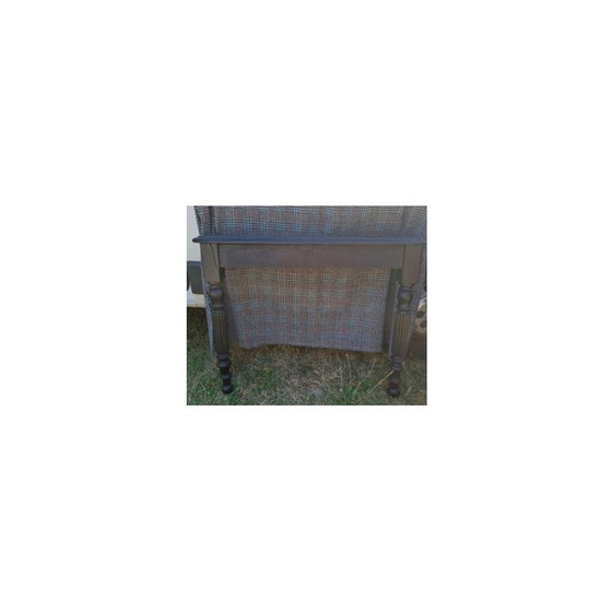 Image 1 of Vintage black wood console