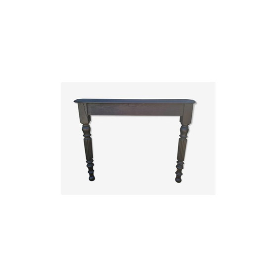 Image 1 of Vintage black wood console