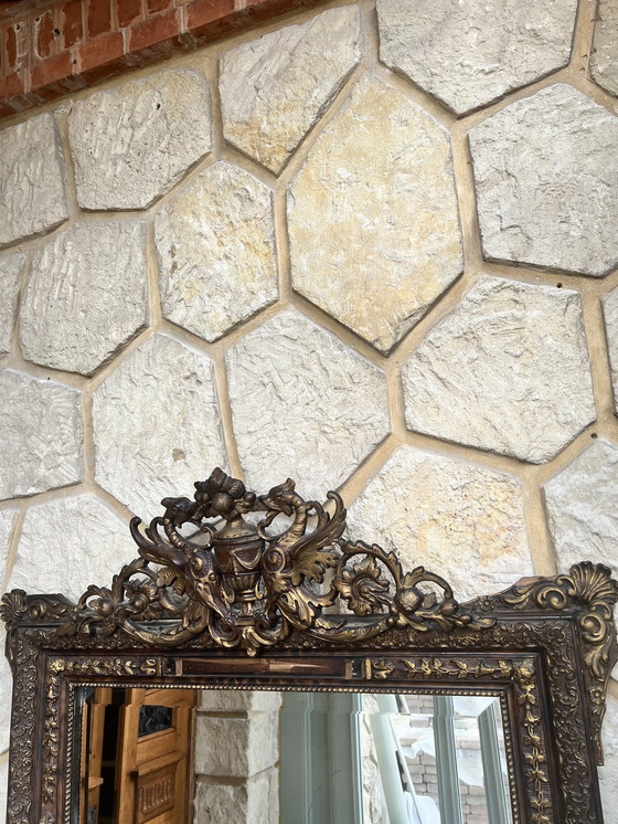 Image 1 of Antique Baroque Napoleon mirror