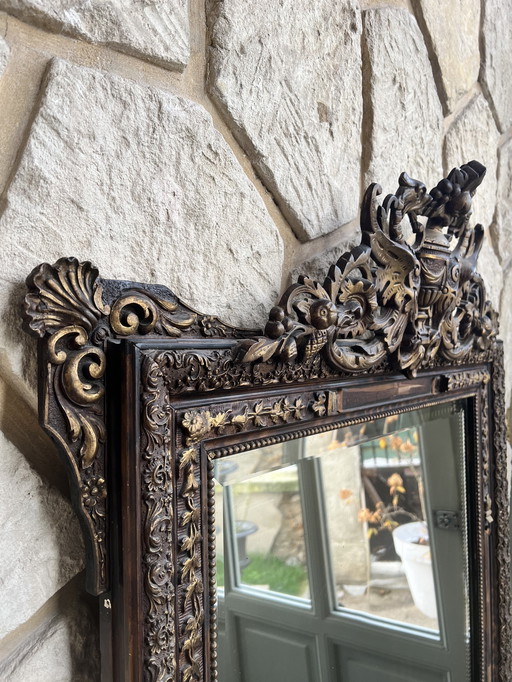 Antique Baroque Napoleon mirror