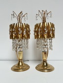 Set of crystal table lamps from Spain, 1970's