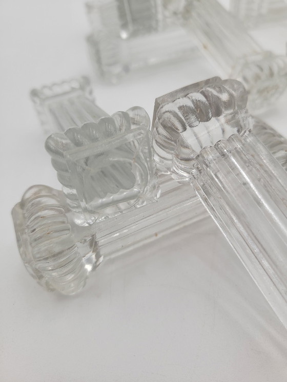 Image 1 of 12 Antique Glass Knife Racks