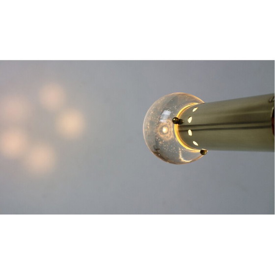 Image 1 of Vintage brass bubble lamp by Gino Sarfatti for Arteluce, Italy 1950