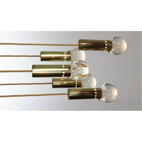 Image 1 of Vintage brass bubble lamp by Gino Sarfatti for Arteluce, Italy 1950