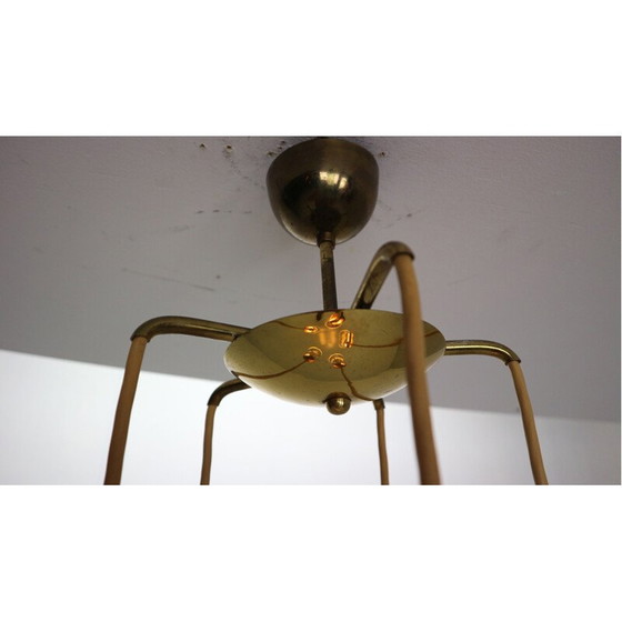 Image 1 of Vintage brass bubble lamp by Gino Sarfatti for Arteluce, Italy 1950