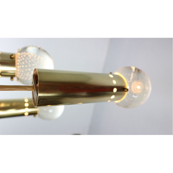 Image 1 of Vintage brass bubble lamp by Gino Sarfatti for Arteluce, Italy 1950