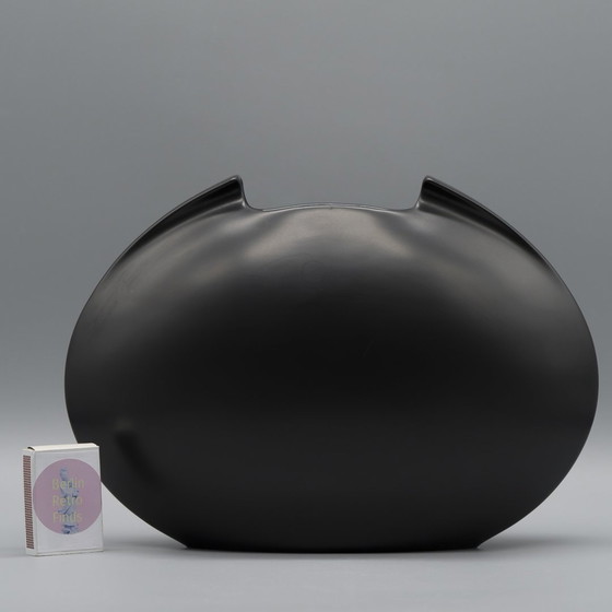 Image 1 of Lino Sabattini B&W Tasca Vase Duo Rosenthal Bisque Porcelain Minimalist 20X27X10