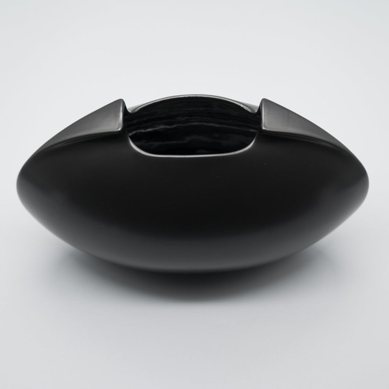 Image 1 of Lino Sabattini B&W Tasca Vase Duo Rosenthal Bisque Porcelain Minimalist 20X27X10