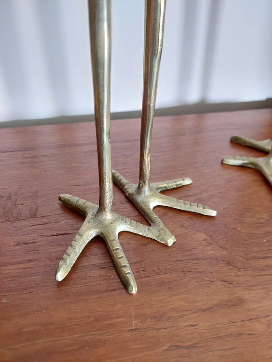 Image 1 of Set of Brass Cranes