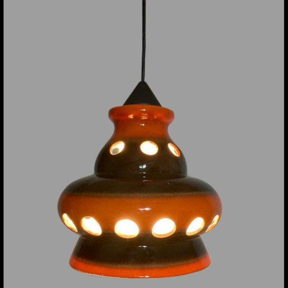 Image 1 of Lampada a sospensione vintage in ceramica, 1970
