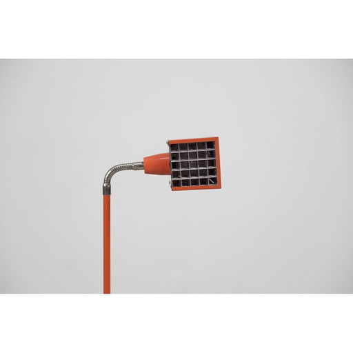 Scandinavian vintage metal floor lamp "Kuben" by Björn Svensson for Elidus, 1970