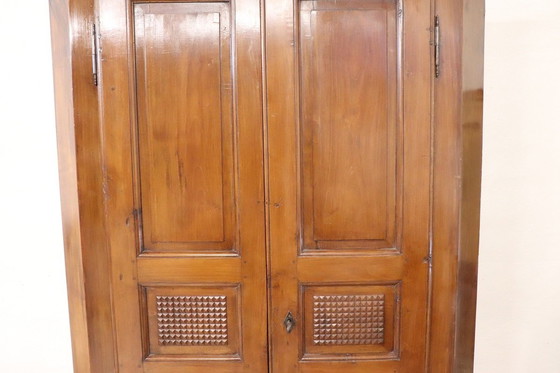 Image 1 of Wooden Corner Cabinet, Early 20Th Century