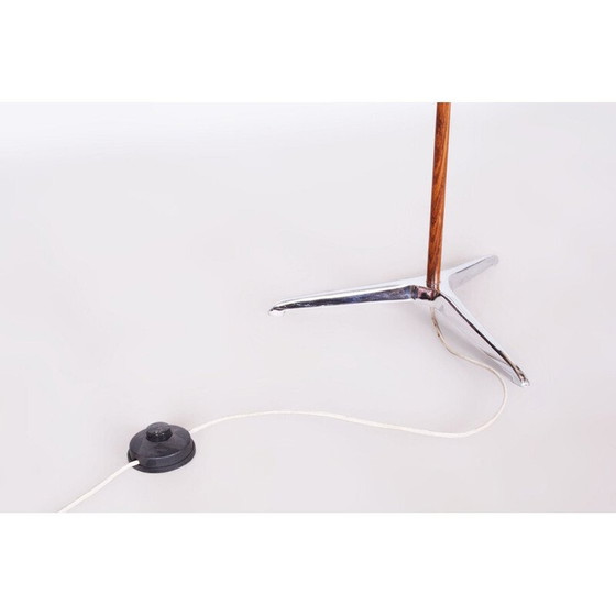 Image 1 of Vintage floor lamp in palisander and chromed steel, Czechoslovakia 1960