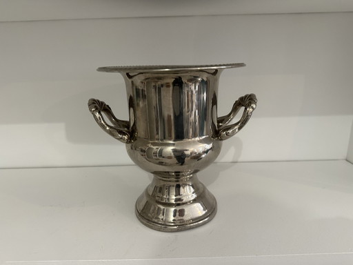 Silver Plated Champagne Bucket, France, 1900S