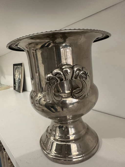 Silver Plated Champagne Bucket, France, 1900S