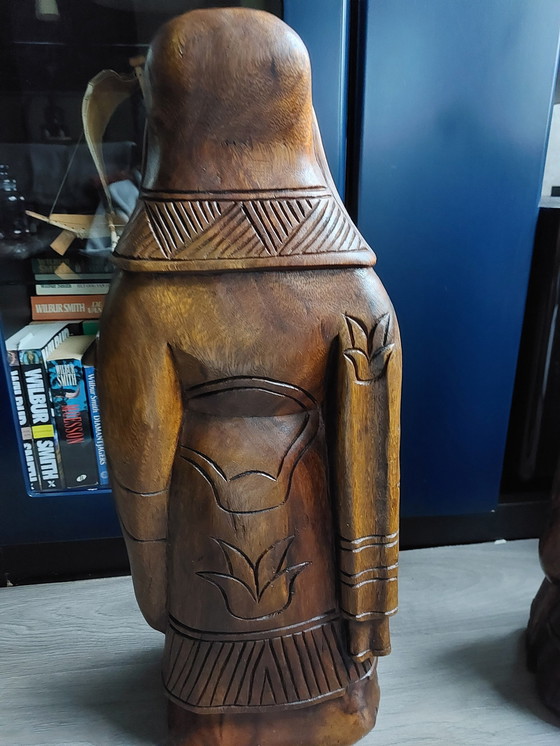 Image 1 of Large Wooden Statues