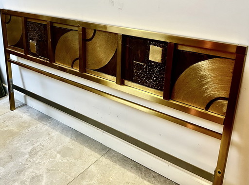 Luciano Frigerio Brons And Brass Bed